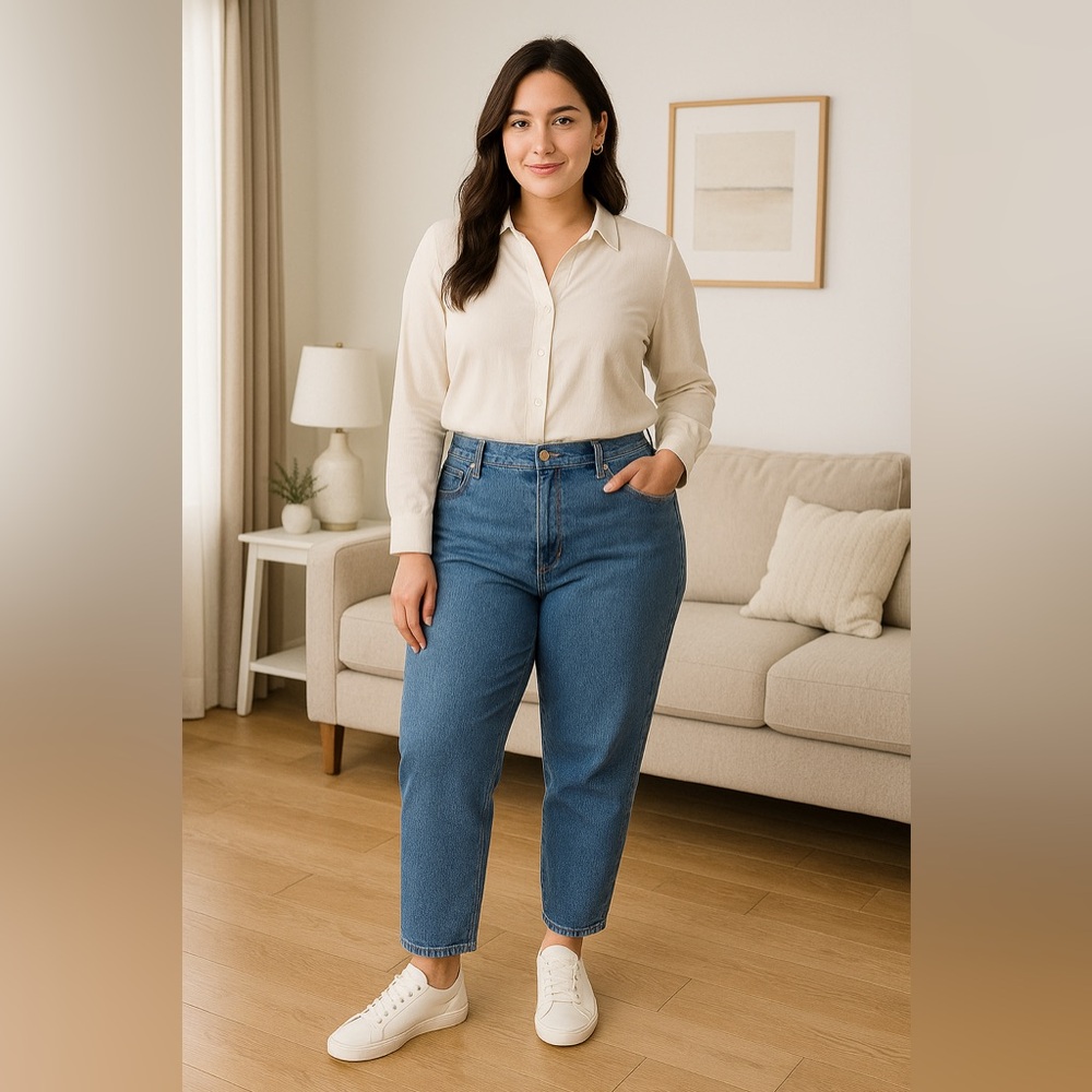 A New Day High-Rise Tapered Mom Jeans Size 14/32R - Picture 8 of 12